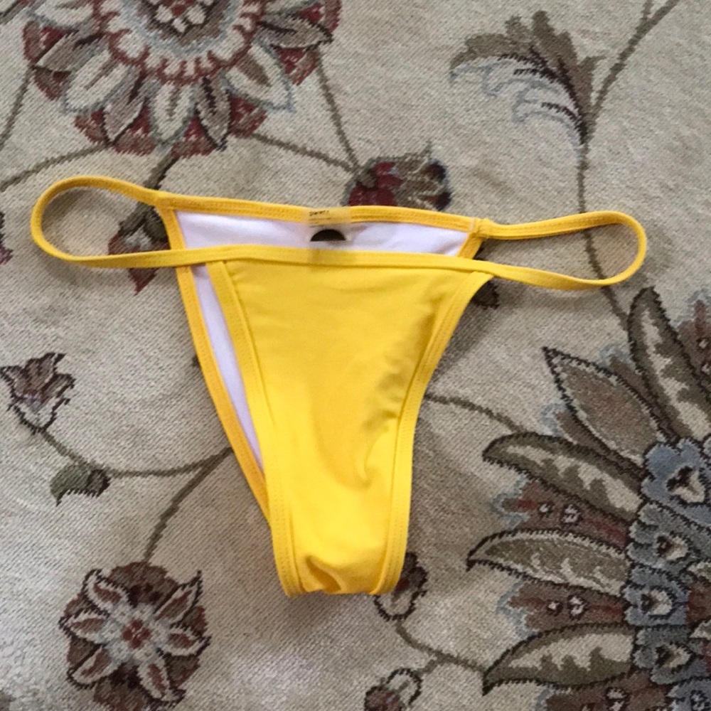 Basic Swim Yellow Bathing Suit Bottoms